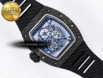 7RM055 Ti/NTPT UOKF 1:1 Best Edition White/Red Inner Bezel White Crown on Black Rubber Strap RMUL2 Super Clone - Görsel 16