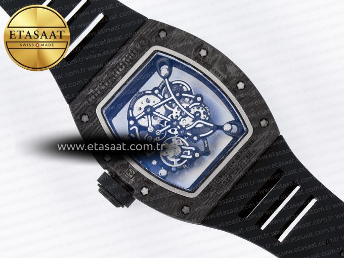 7RM055 Ti/NTPT UOKF 1:1 Best Edition White/Red Inner Bezel White Crown on Black Rubber Strap RMUL2 Super Clone - Görsel 16