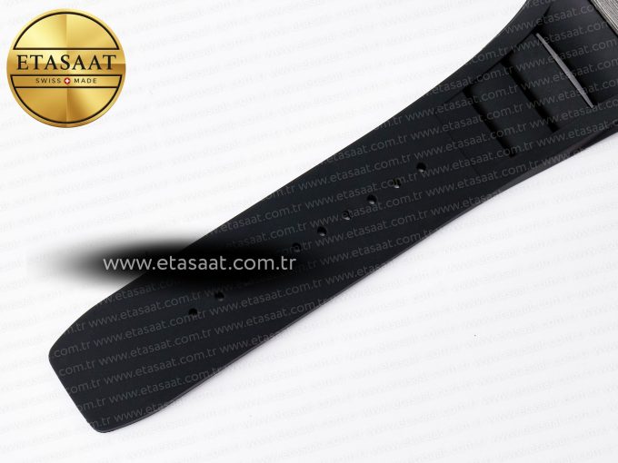 7RM055 Ti/NTPT UOKF 1:1 Best Edition White/Red Inner Bezel White Crown on Black Rubber Strap RMUL2 Super Clone - Görsel 17