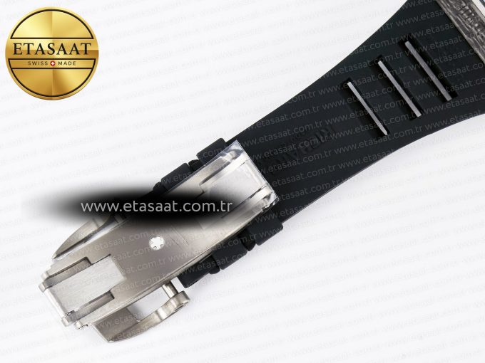 7RM055 Ti/NTPT UOKF 1:1 Best Edition White/Red Inner Bezel White Crown on Black Rubber Strap RMUL2 Super Clone - Görsel 19