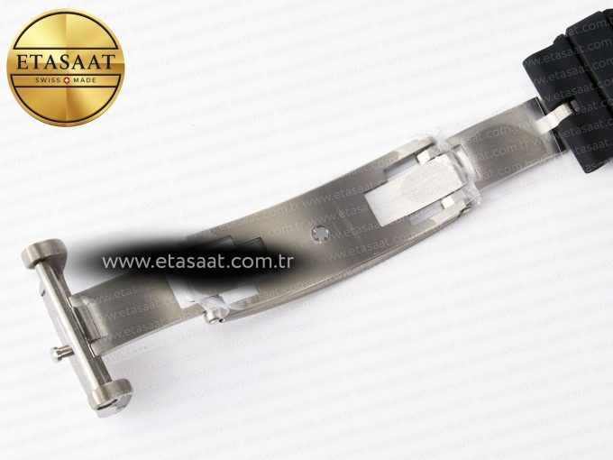 7RM055 Ti/NTPT UOKF 1:1 Best Edition White/Red Inner Bezel White Crown on Black Rubber Strap RMUL2 Super Clone - Görsel 20