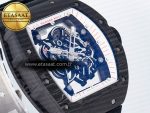 7RM055 Ti/NTPT UOKF 1:1 Best Edition White/Red Inner Bezel White Crown on Black Rubber Strap RMUL2 Super Clone - Görsel 5