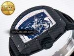 7RM055 Ti/NTPT UOKF 1:1 Best Edition White/Red Inner Bezel White Crown on Black Rubber Strap RMUL2 Super Clone - Görsel 6
