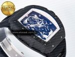 7RM055 Ti/NTPT UOKF 1:1 Best Edition White/Red Inner Bezel White Crown on Black Rubber Strap RMUL2 Super Clone - Görsel 7