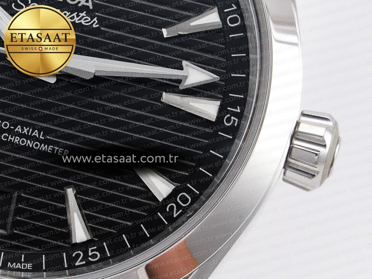 Omega Aqua Terra Black Dial on SS Bracelet A8900 - Görsel 11