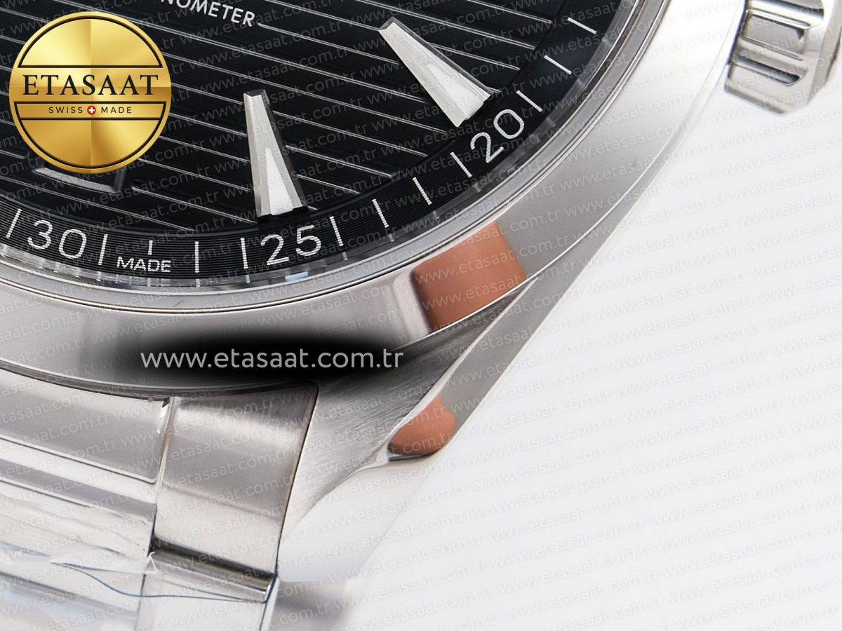 Omega Aqua Terra Black Dial on SS Bracelet A8900 - Görsel 13