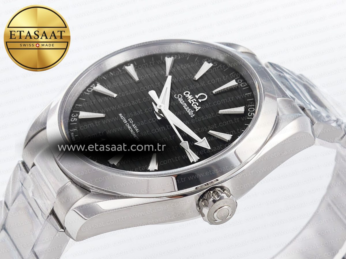 Omega Aqua Terra Black Dial on SS Bracelet A8900 - Görsel 6