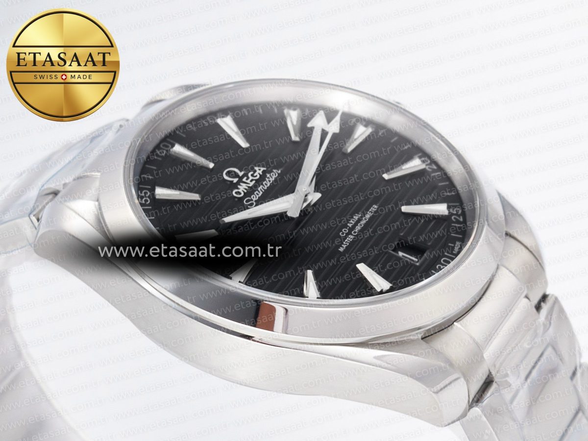 Omega Aqua Terra Black Dial on SS Bracelet A8900 - Görsel 7