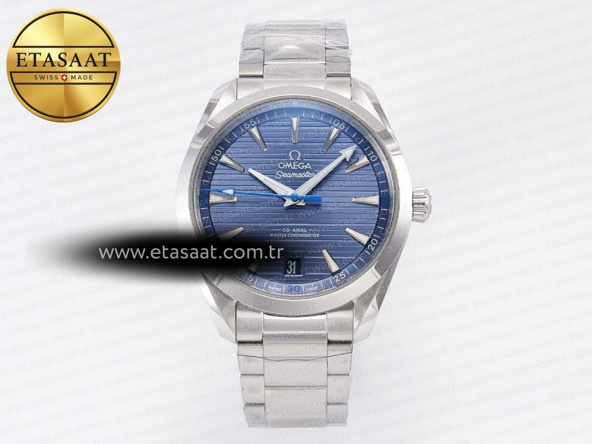 Aqua Terra 150m 41mm VSF 1:1 Best Edition Blue Dial on SS Bracelet A8900 Super Clone - Görsel 3