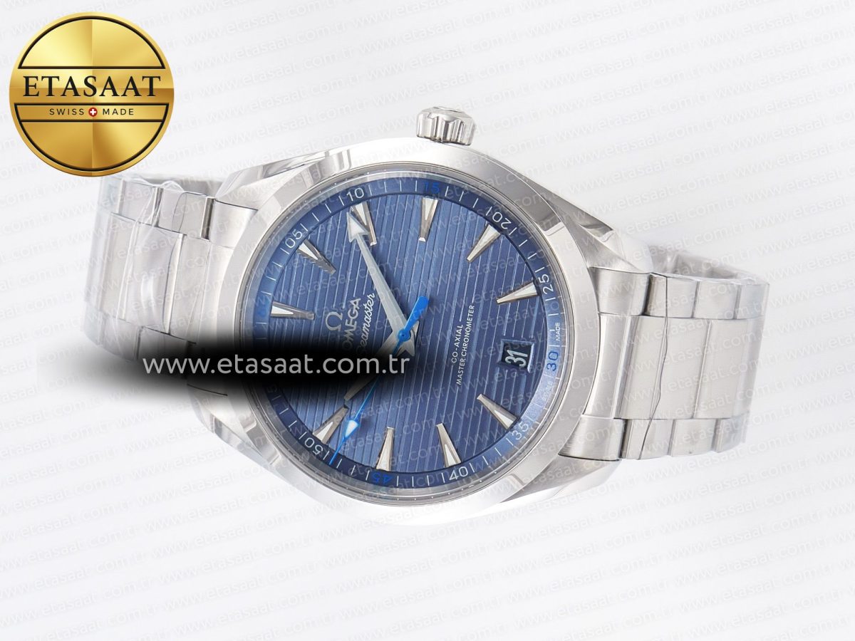 Aqua Terra 150m 41mm VSF 1:1 Best Edition Blue Dial on SS Bracelet A8900 Super Clone - Görsel 9
