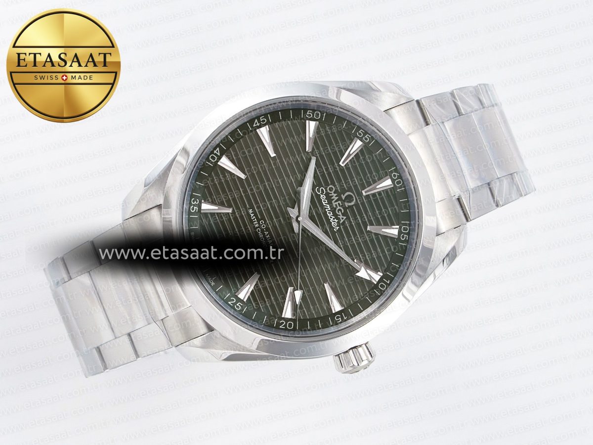 Aqua Terra 150m 41mm VSF 1:1 Best Edition Green Dial on SS Bracelet A8900 Super Clone - Görsel 5