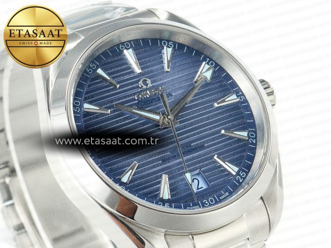 Aqua Terra 150M 41mm VSF 1:1 Best Edition Summer Blue Dial on SS Bracelet A8900 Super Clone - Görsel 5
