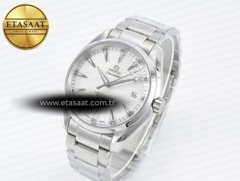 Aqua Terra 150m 41mm VSF 1:1 Best Edition White Textured Dial on SS Bracelet A8500 Super Clone