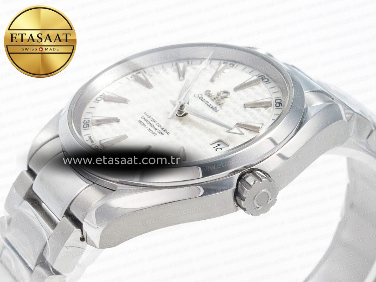 Aqua Terra 150m 41mm VSF 1:1 Best Edition White Textured Dial on SS Bracelet A8500 Super Clone - Görsel 6