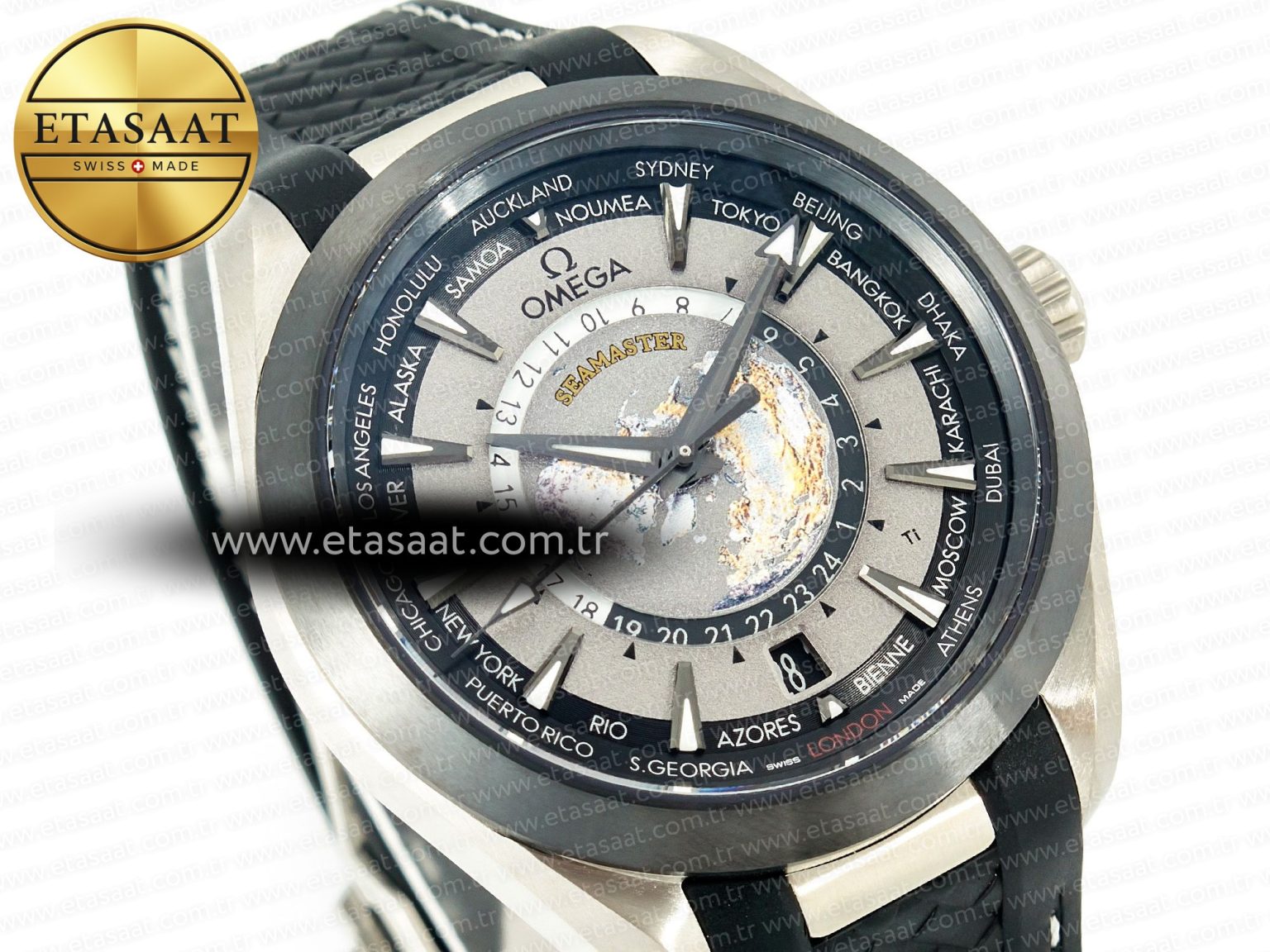 Aqua Terra 150M 43mm 24 Ti VSF 1:1 Best Edition Gray Dial on Black Rubber Strap A8938 Super Clone - Görsel 5