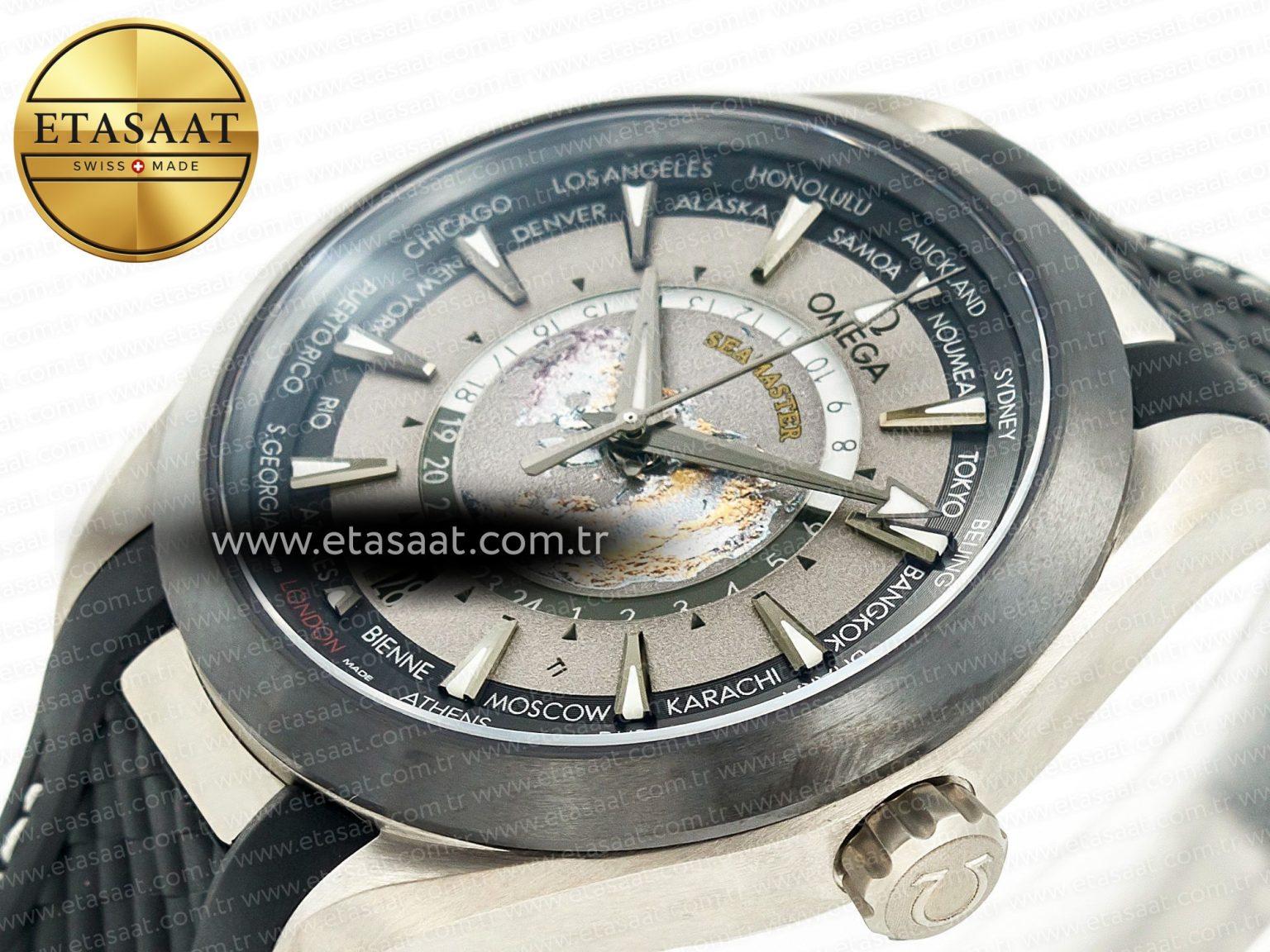 Aqua Terra 150M 43mm 24 Ti VSF 1:1 Best Edition Gray Dial on Black Rubber Strap A8938 Super Clone - Görsel 6