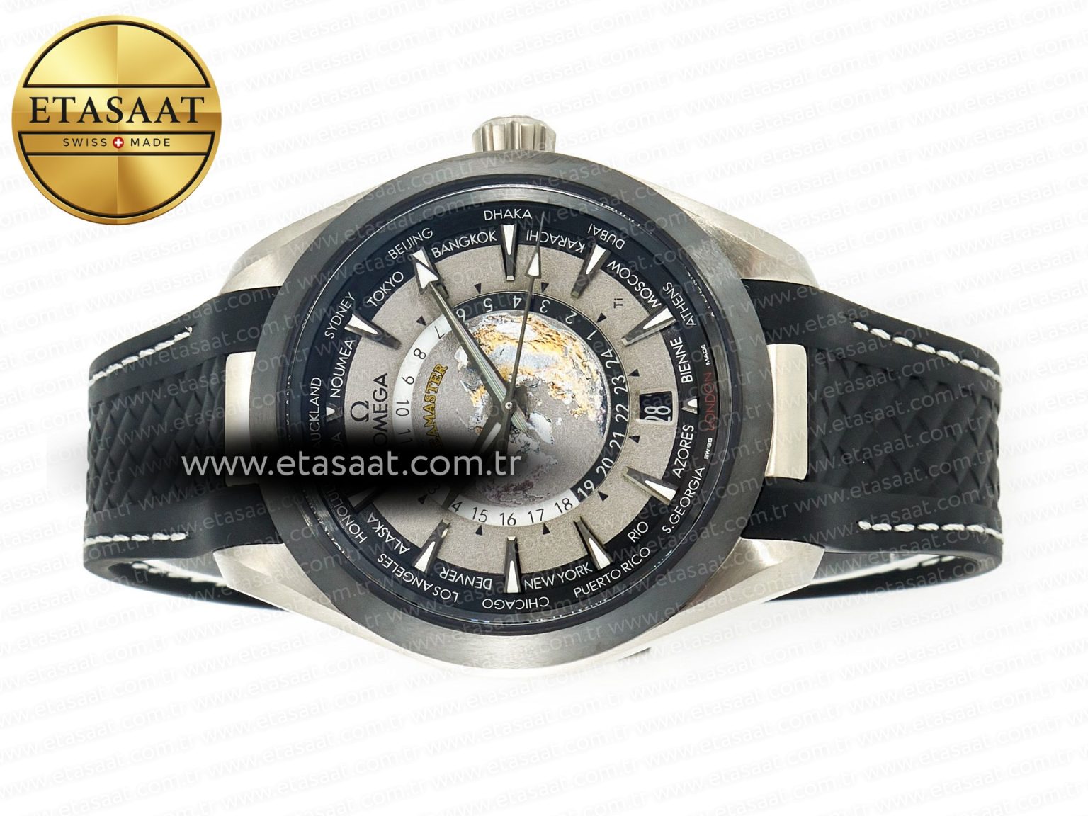 Aqua Terra 150M 43mm 24 Ti VSF 1:1 Best Edition Gray Dial on Black Rubber Strap A8938 Super Clone - Görsel 9