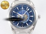 Aqua Terra 150M 43mm Worldtimer 24 VSF 1:1 Best Edition Blue Dial on SS Bracelet A8938 Super Clone - Görsel 4