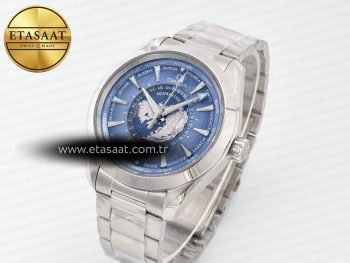 Aqua Terra 150M 43mm Worldtimer 24 VSF 1:1 Best Edition Summer Blue Dial on SS Bracelet A8938 Super Clone