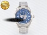 Aqua Terra 150M 43mm Worldtimer 24 VSF 1:1 Best Edition Summer Blue Dial on SS Bracelet A8938 Super Clone - Görsel 3