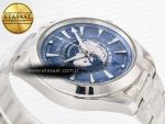 Aqua Terra 150M 43mm Worldtimer 24 VSF 1:1 Best Edition Summer Blue Dial on SS Bracelet A8938 Super Clone - Görsel 7