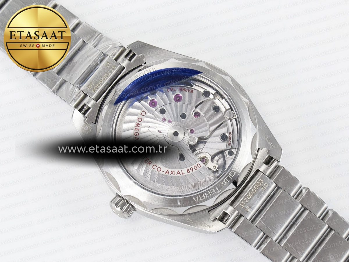 Aqua Terra 150M Master Chronometers VSF 1:1 Best Edition White Dial Orange Hand on SS Bracelet A8900 Super Clone - Görsel 17