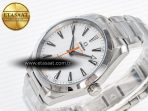 Aqua Terra 150M Master Chronometers VSF 1:1 Best Edition White Dial Orange Hand on SS Bracelet A8900 Super Clone - Görsel 6