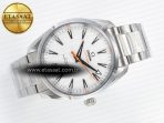 Aqua Terra 150M Master Chronometers VSF 1:1 Best Edition White Dial Orange Hand on SS Bracelet A8900 Super Clone - Görsel 8