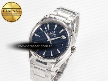 Aqua Terra 150M SS VSF 1:1 Best Edition Blue Textured Dial on SS Bracelet A8500 Super Clone