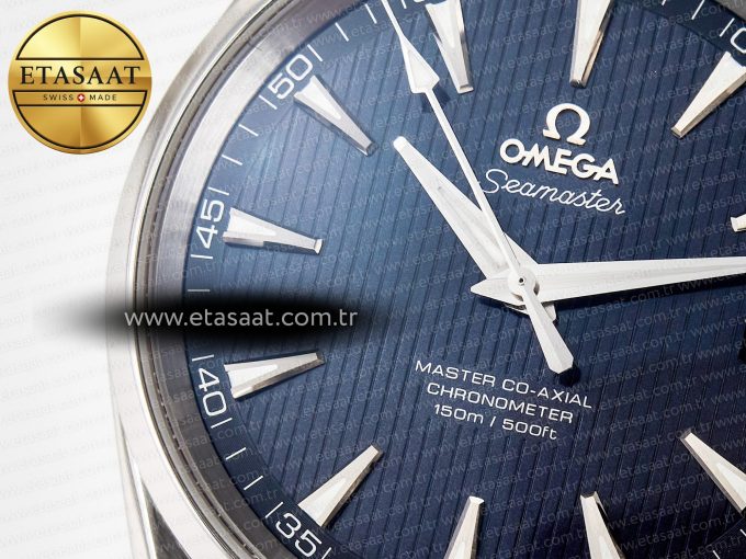 Aqua Terra 150M SS VSF 1:1 Best Edition Blue Textured Dial on SS Bracelet A8500 Super Clone - Görsel 10