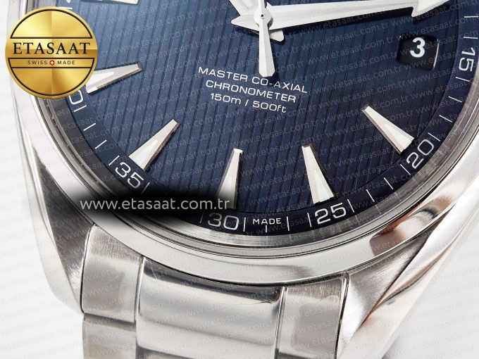 Aqua Terra 150M SS VSF 1:1 Best Edition Blue Textured Dial on SS Bracelet A8500 Super Clone - Görsel 13