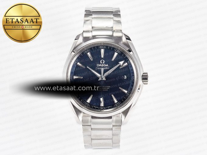Aqua Terra 150M SS VSF 1:1 Best Edition Blue Textured Dial on SS Bracelet A8500 Super Clone - Görsel 3
