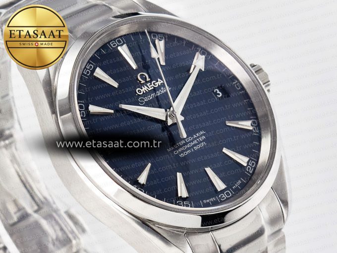 Aqua Terra 150M SS VSF 1:1 Best Edition Blue Textured Dial on SS Bracelet A8500 Super Clone - Görsel 5
