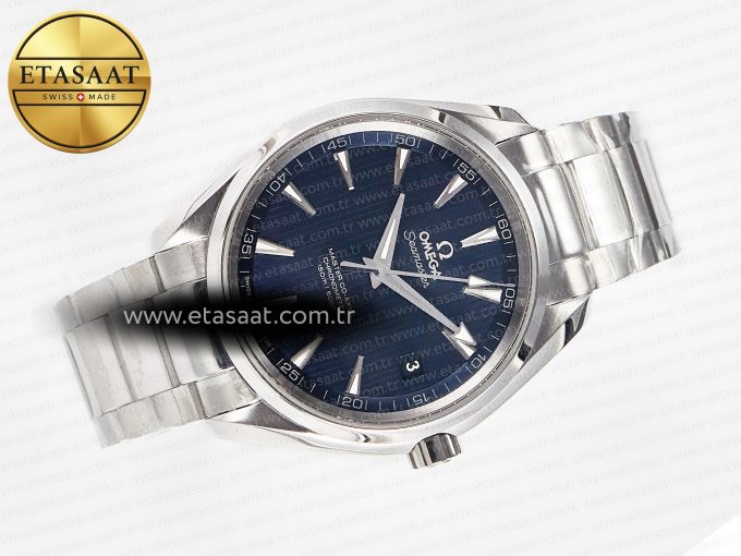 Aqua Terra 150M SS VSF 1:1 Best Edition Blue Textured Dial on SS Bracelet A8500 Super Clone - Görsel 8