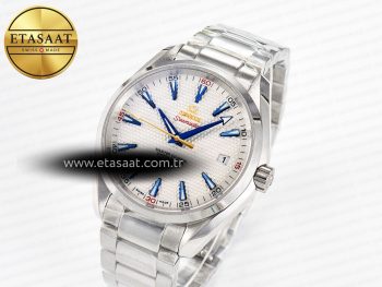 Aqua Terra 150M SS VSF 1:1 Best Edition Silver Polka Dots Dial on SS Bracelet A8500 Super Clone