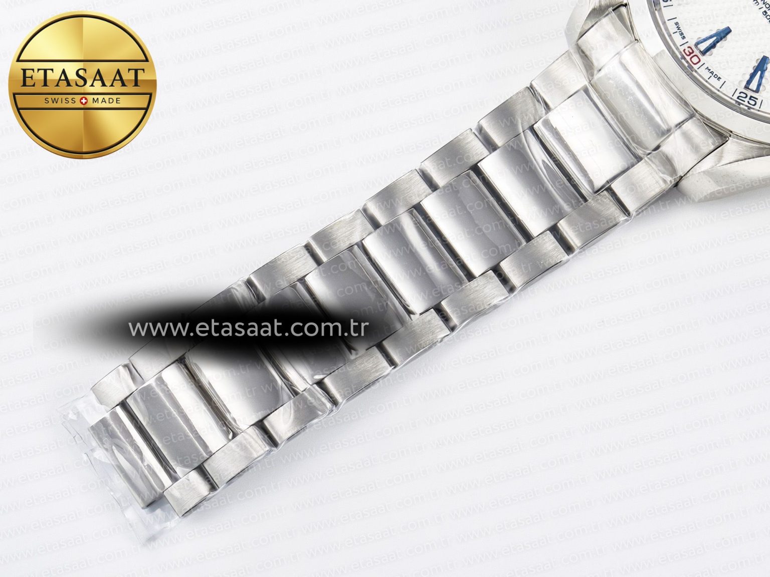 Aqua Terra 150M SS VSF 1:1 Best Edition Silver Polka Dots Dial on SS Bracelet A8500 Super Clone - Görsel 25