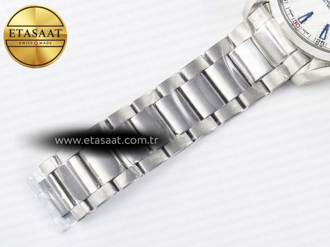 Aqua Terra 150M SS VSF 1:1 Best Edition Silver Polka Dots Dial on SS Bracelet A8500 Super Clone - Görsel 25