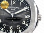 Aquanaut 5167 40mm SS 3KF 1:1 Best Edition Black Dial on Black Rubber Strap A330 Super Clone V3 - Görsel 11