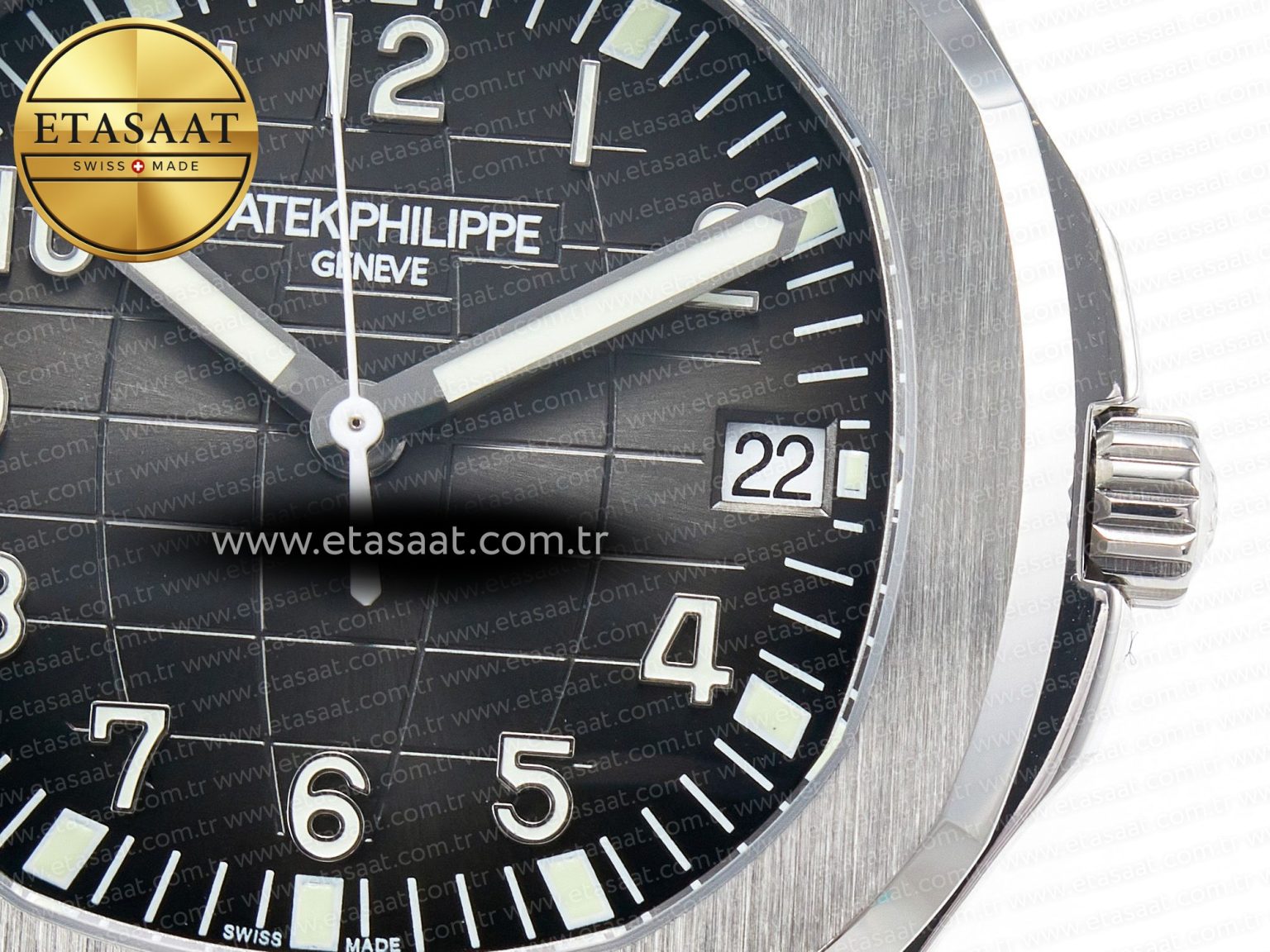 Aquanaut 5167 40mm SS 3KF 1:1 Best Edition Black Dial on Black Rubber Strap A330 Super Clone V3 - Görsel 11