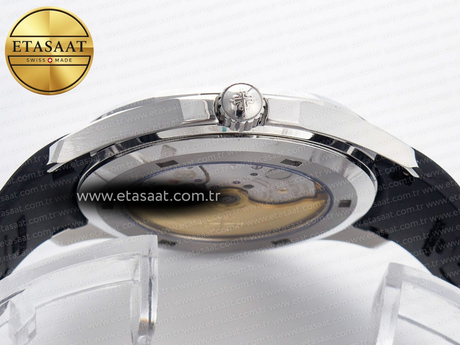Aquanaut 5167 40mm SS 3KF 1:1 Best Edition Black Dial on Black Rubber Strap A330 Super Clone V3 - Görsel 14