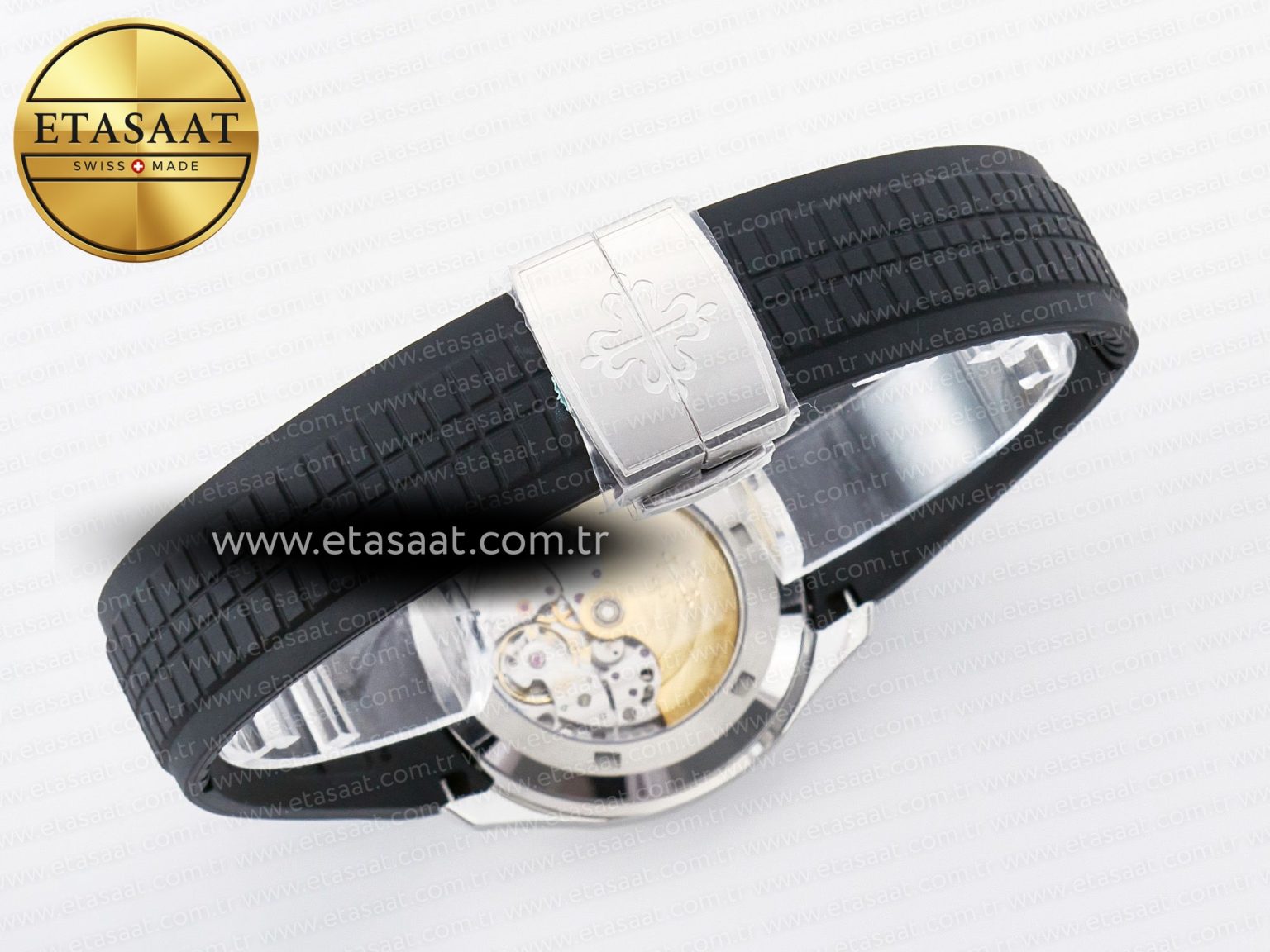 Aquanaut 5167 40mm SS 3KF 1:1 Best Edition Black Dial on Black Rubber Strap A330 Super Clone V3 - Görsel 15