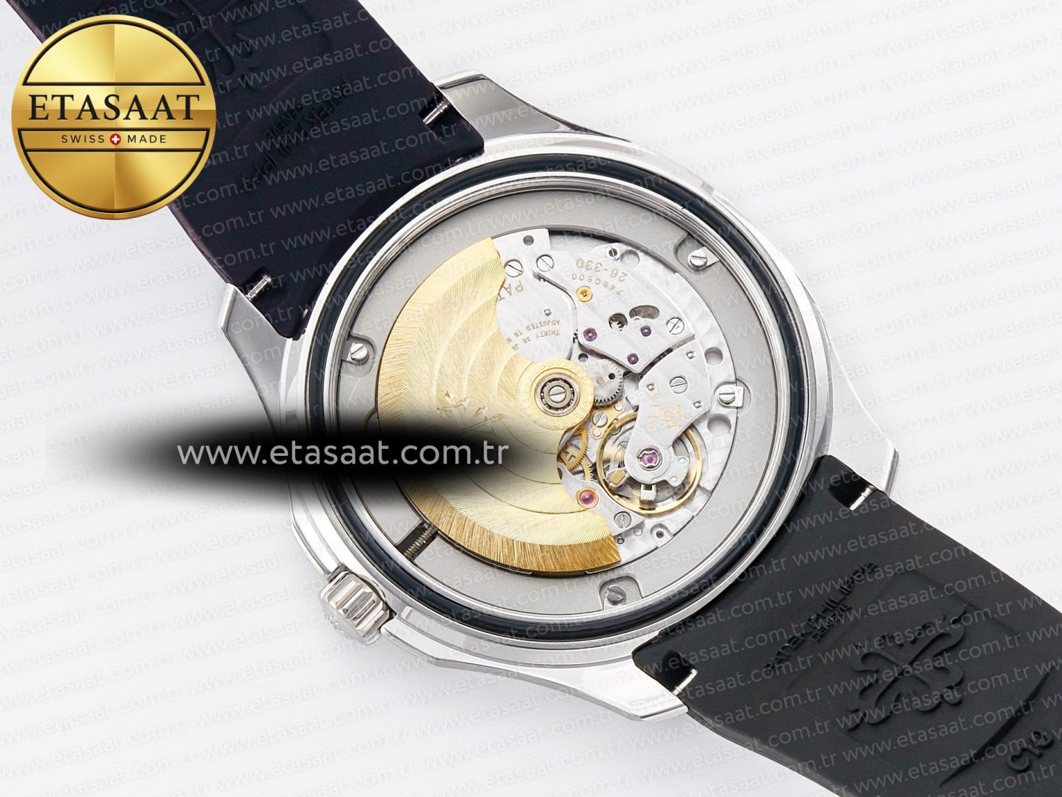 Aquanaut 5167 40mm SS 3KF 1:1 Best Edition Black Dial on Black Rubber Strap A330 Super Clone V3 - Görsel 17