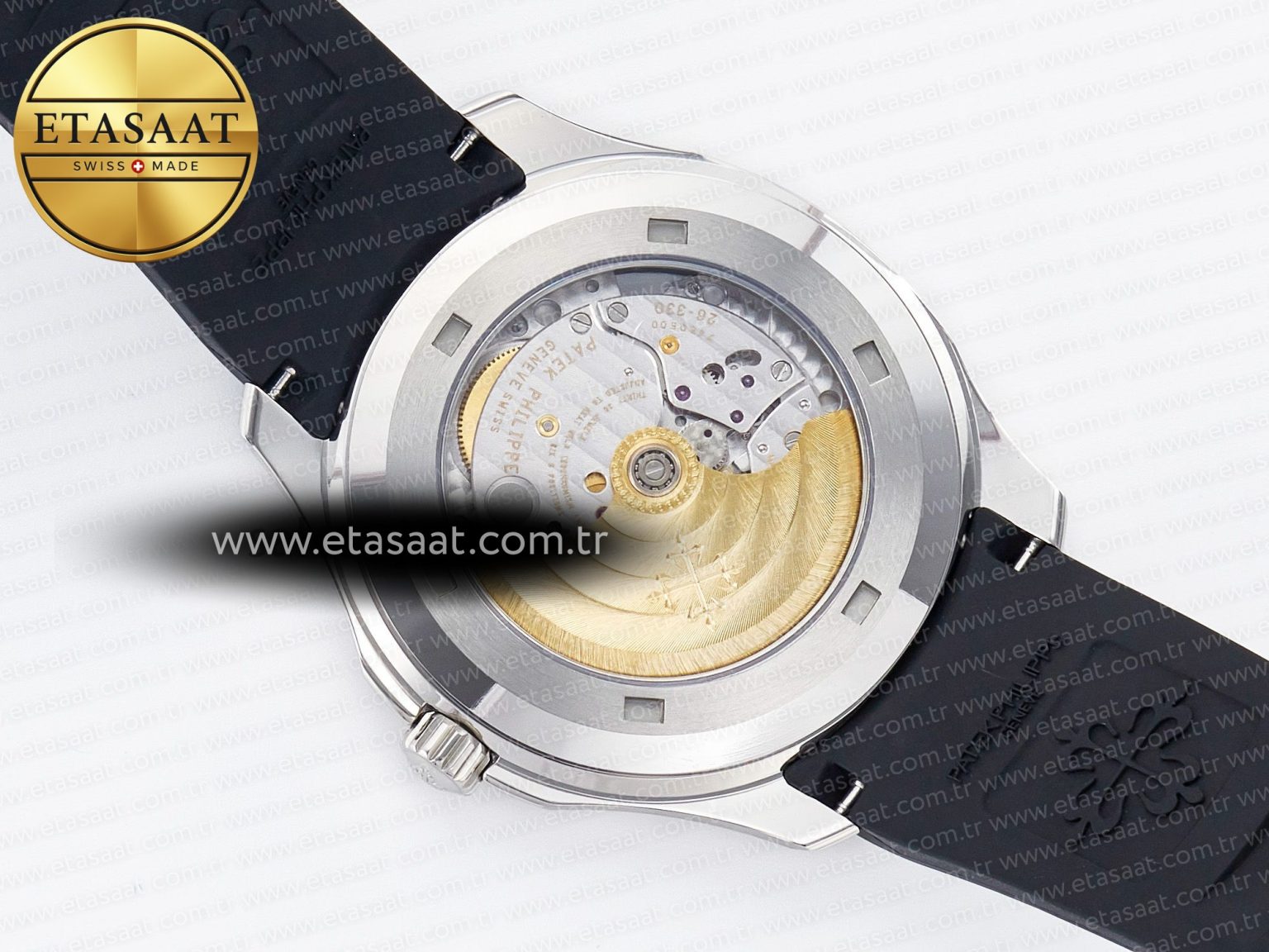Aquanaut 5167 40mm SS 3KF 1:1 Best Edition Black Dial on Black Rubber Strap A330 Super Clone V3 - Görsel 18