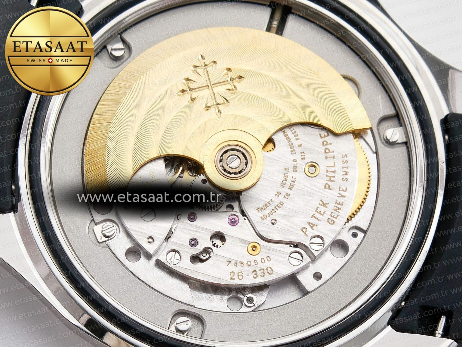 Aquanaut 5167 40mm SS 3KF 1:1 Best Edition Black Dial on Black Rubber Strap A330 Super Clone V3 - Görsel 21