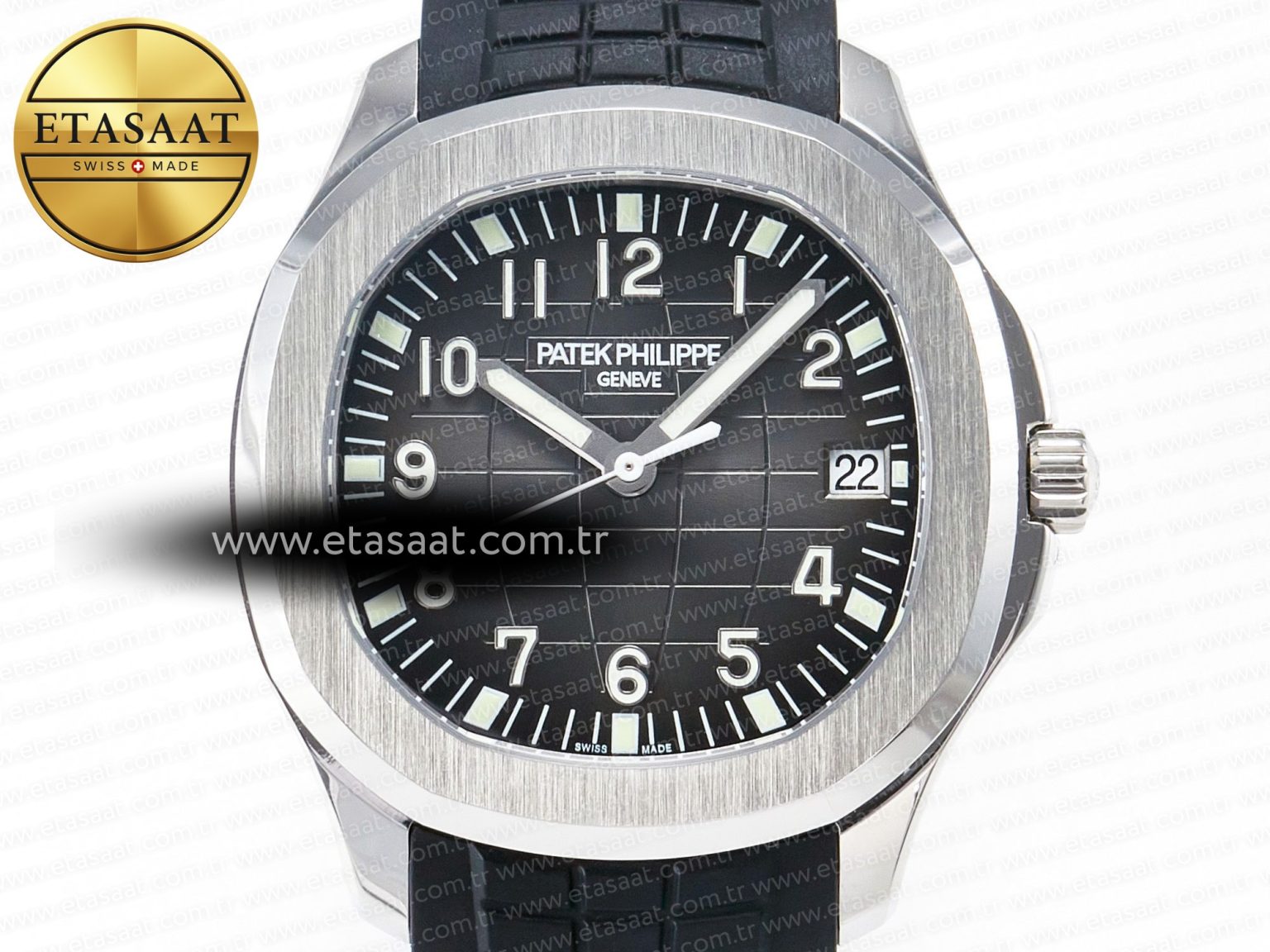 Aquanaut 5167 40mm SS 3KF 1:1 Best Edition Black Dial on Black Rubber Strap A330 Super Clone V3 - Görsel 4