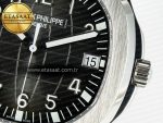 Aquanaut 5167A SS 3KF 1:1 Best Edition Black Dial on Black Rubber Strap A324 Super Clone（New clasp） - Görsel 11