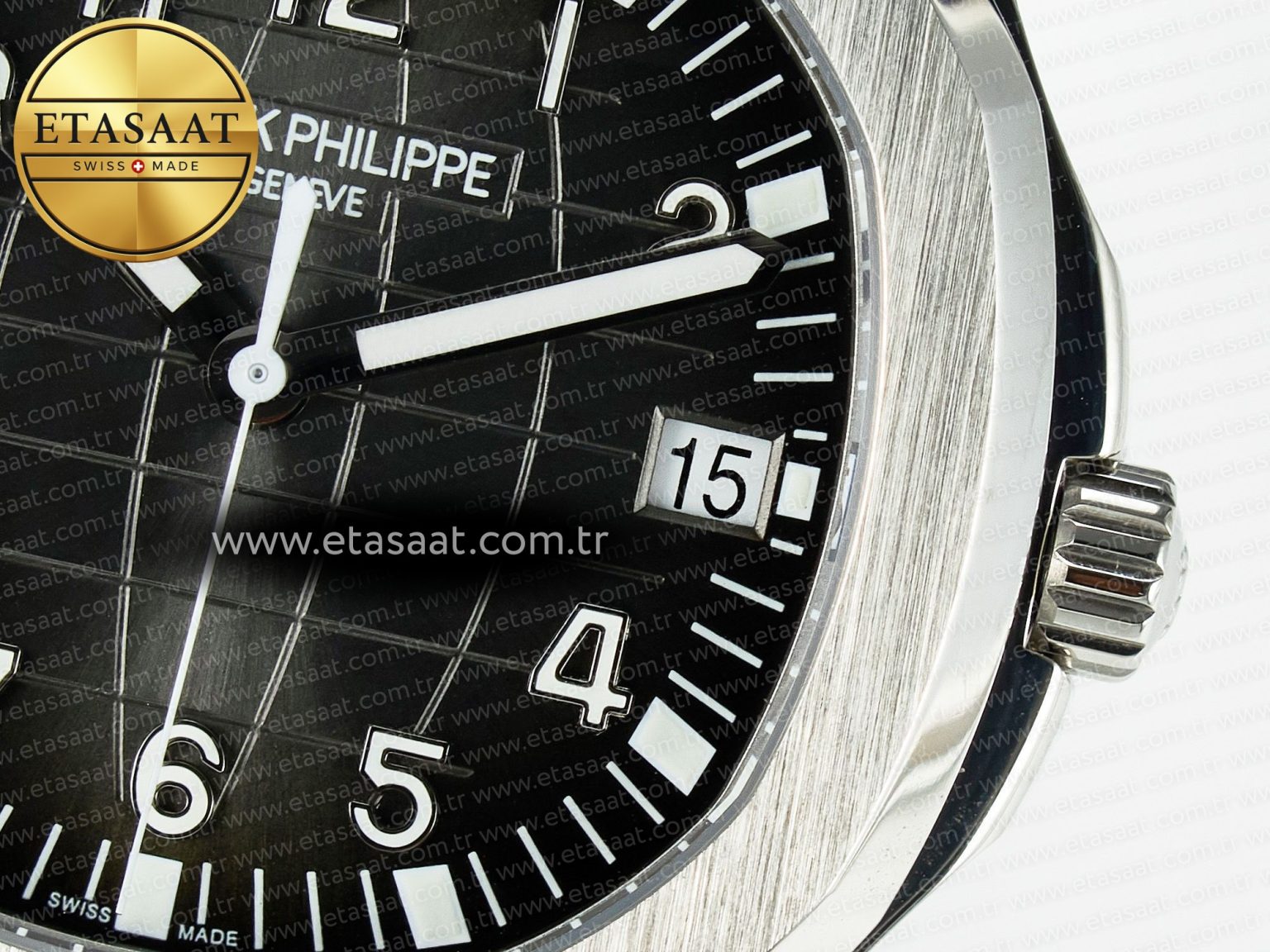 Aquanaut 5167A SS 3KF 1:1 Best Edition Black Dial on Black Rubber Strap A324 Super Clone（New clasp） - Görsel 11