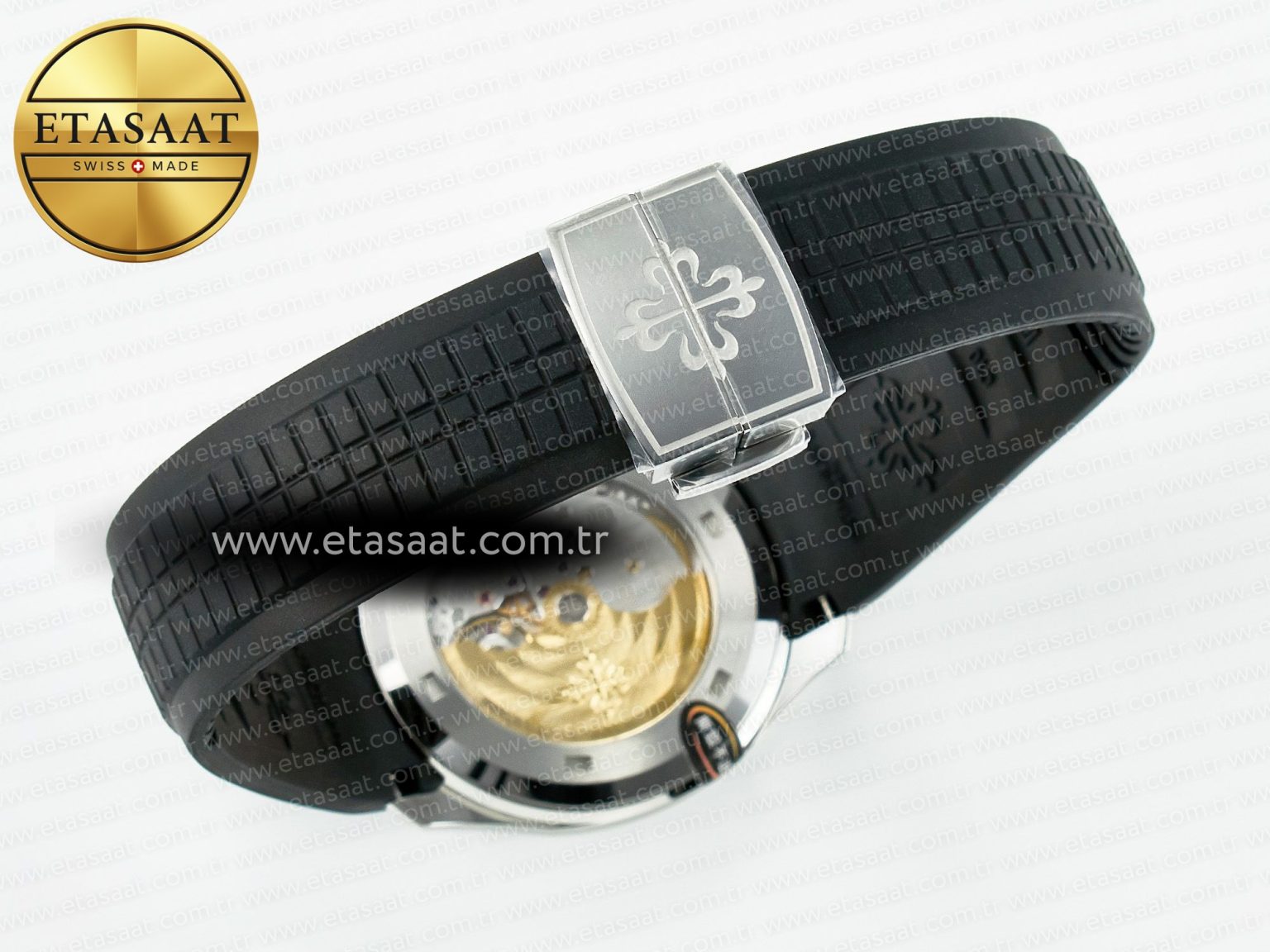 Aquanaut 5167A SS 3KF 1:1 Best Edition Black Dial on Black Rubber Strap A324 Super Clone（New clasp） - Görsel 15
