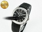 Aquanaut 5167A SS 3KF 1:1 Best Edition Black Dial on Black Rubber Strap A324 Super Clone（New clasp） - Görsel 2