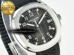 Aquanaut 5167A SS 3KF 1:1 Best Edition Black Dial on Black Rubber Strap A324 Super Clone（New clasp） - Görsel 5